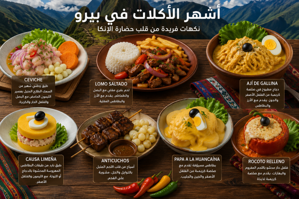 Famous traditional Peruvian dishes