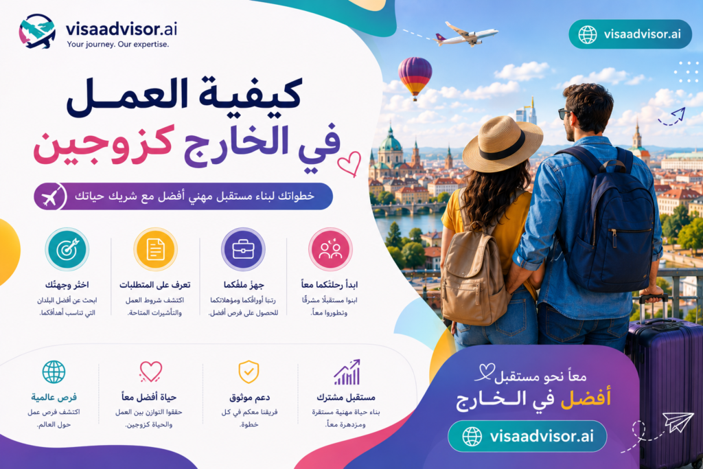 زوجان يعملان عن بُعد ويخططان للعيش والسفر خارج بلدهما