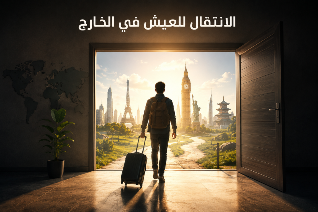 صورة توضيحية عن طرق محتملة للانتقال إلى الخارج ضمن خطة الانتقال إلى الخارج